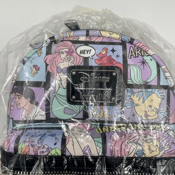 GROTTO TREASURES EXCLUSIVE - DISNEY THE LITTLE MERMAID COMIC AOP‎ MINI BACKPACK main image 9